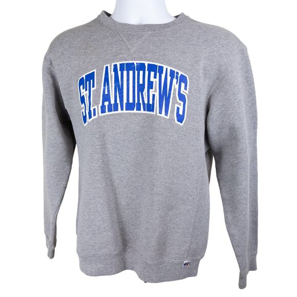 Gray Blue Prep Sweatshirt St. Andrews Logo XL - Picture 1 of 6
